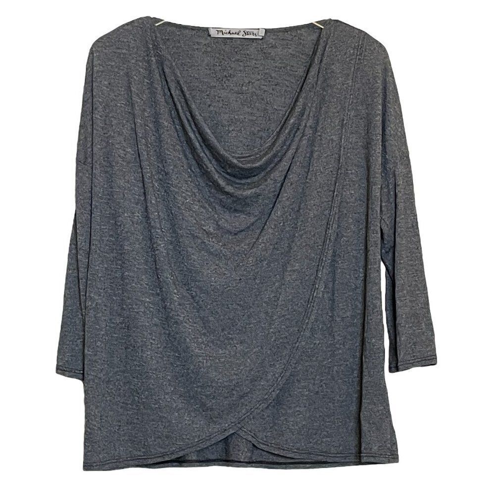 NWOT Michael Stars Cowl Neck Split Front Top Sz. OS